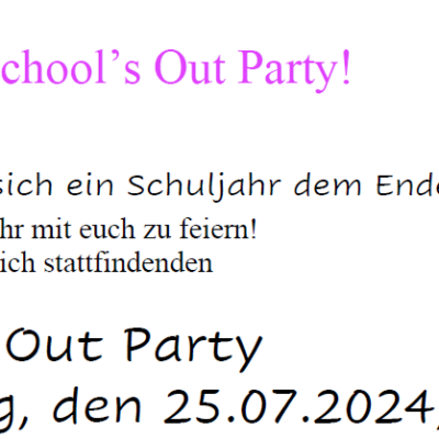 Schools out