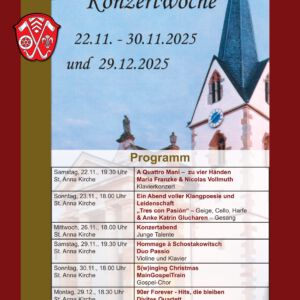 Plakat - Sulzbach Konzertwoche 2025 - OK