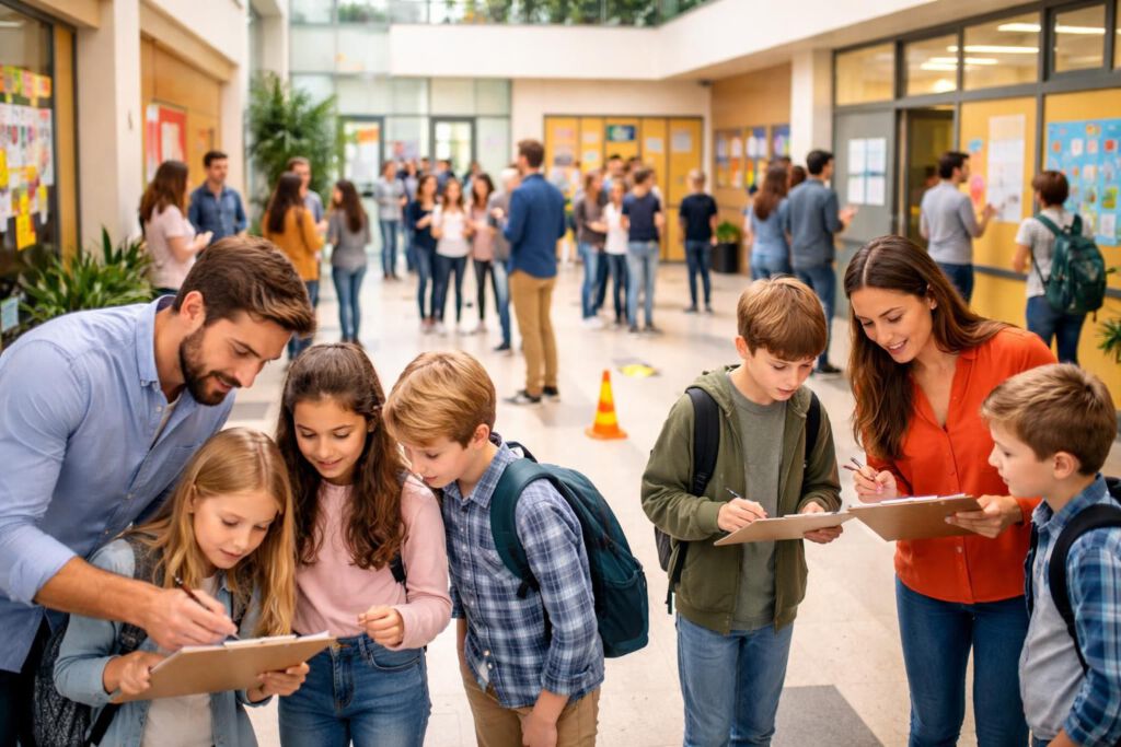 Schulhausrally mit Elternabend für die neue 5. Klasse